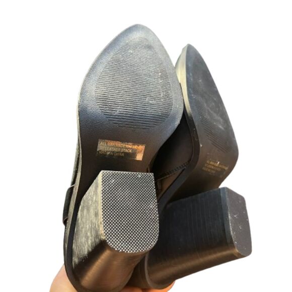 NEW Dolce Vita Nilano Black Vegan Leather Harness Heeled Boots Size 9B - Picture 6 of 6